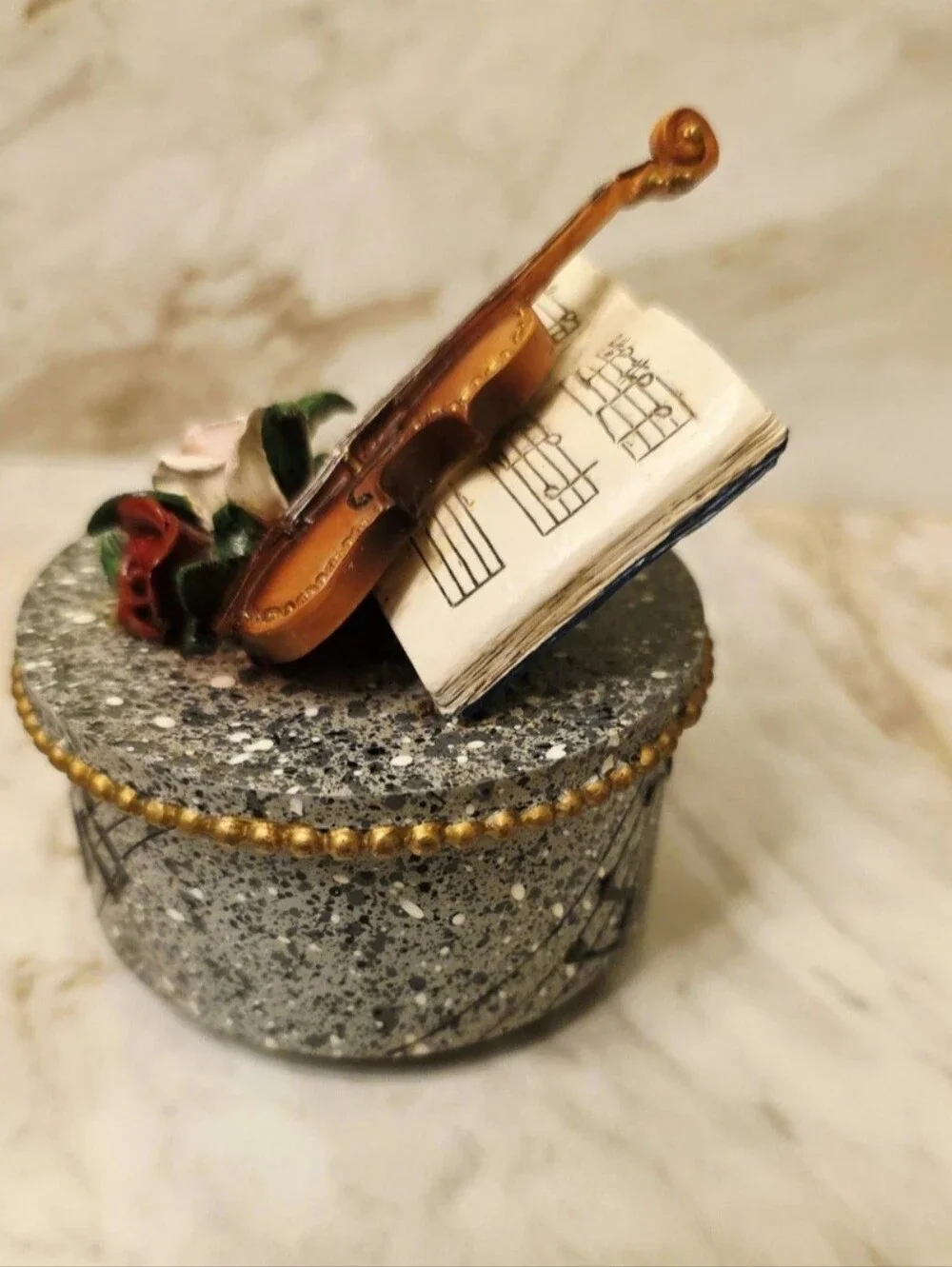 Decorative Violin Music Box Collectible